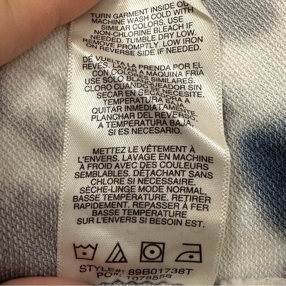 C&C California Boho Tie Dye Twist Front Hoodie Sweatshirt, Sz Small - Picture 12 of 13